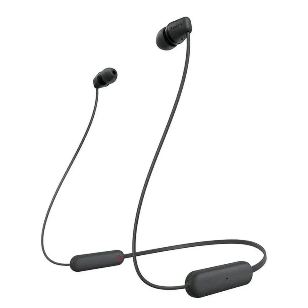 For Sony WI-C200 Wireless In-Ear Extra Bass Sport Headphones With Mic-Black
